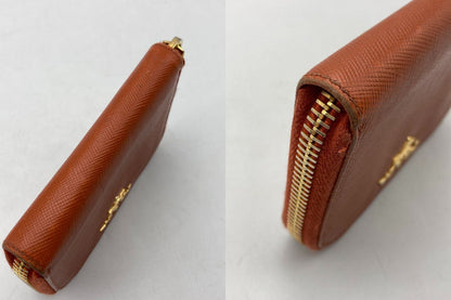 PRADA プラダ ラウンドファスナー コインケース 小銭入れ 中古 D4