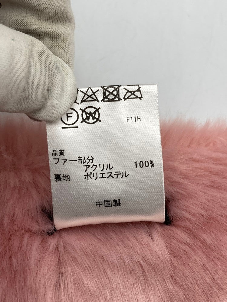 TOCCA トッカ エコファー ティペット ピンク 中古 D4