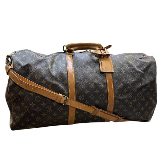 LOUIS VUITTON ルイヴィトン モノグラム キーポル バンドリエール 60 ボストンバッグ M41412 ショルダー ハンドバッグ 大きい 旅行 ブランド 鞄 中古 W４