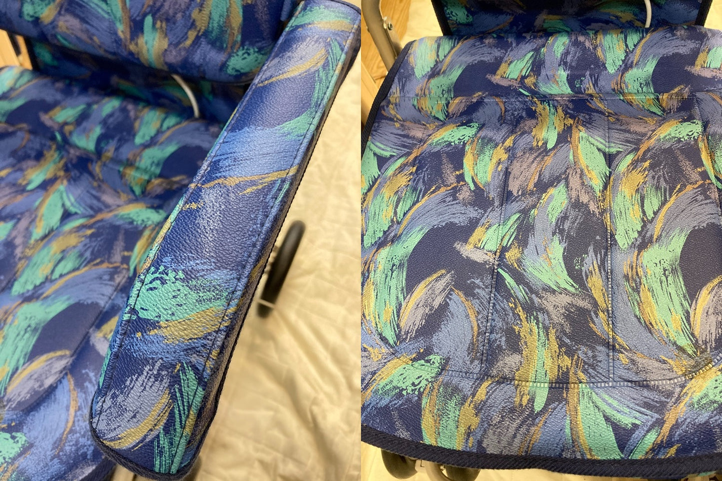 象印ベビー シルバーカー サンホリディ U248(ピーコックブルー) スタンダードDXモデル 中古 D4