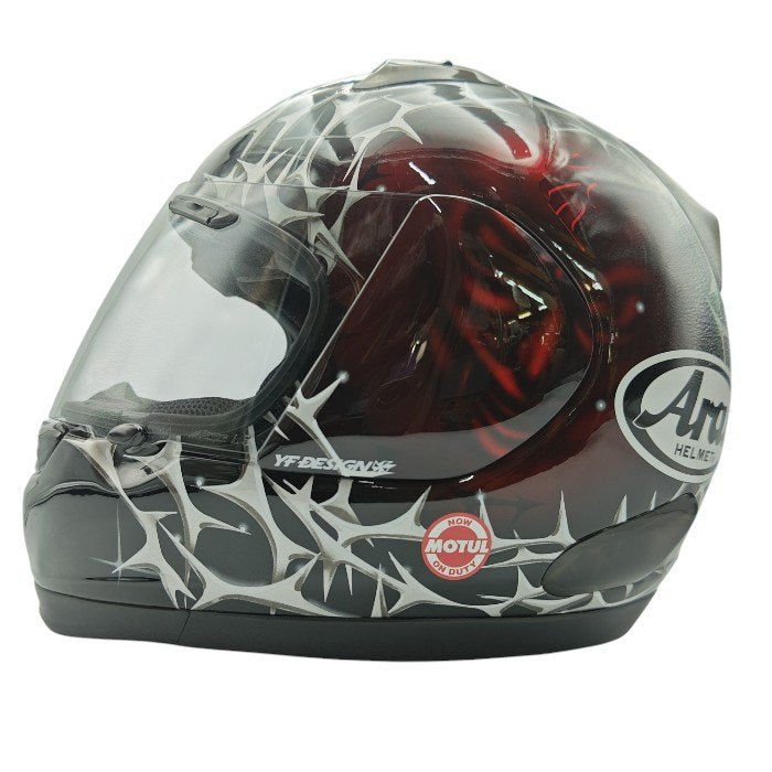 Arai アライ PROFILE SINISTER プロファイル シニスター SNELL M2005 YF DESIGN フルフェイス ヘルメット 中古 H4