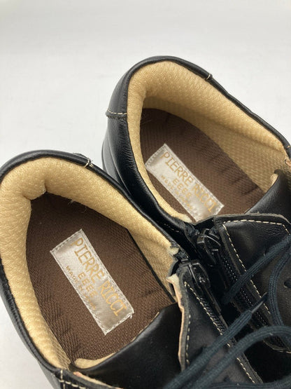 PIERRE RICCI ピエールリッチ 山羊革 4E 軽量 エアウォーキングシューズ ブラック サイズ24.0cm 中古 D4