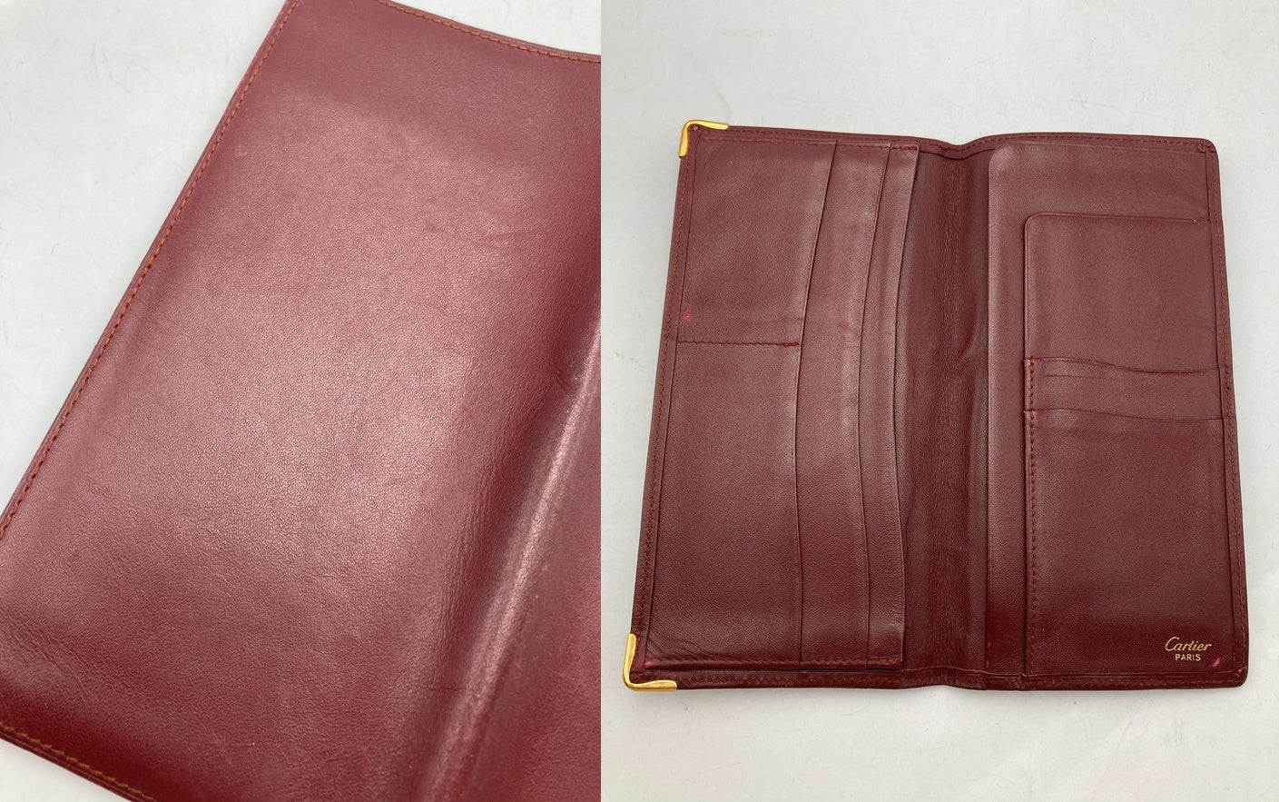 Cartier カルティエ マストライン 2つ折り 長札入れ 中古 D4