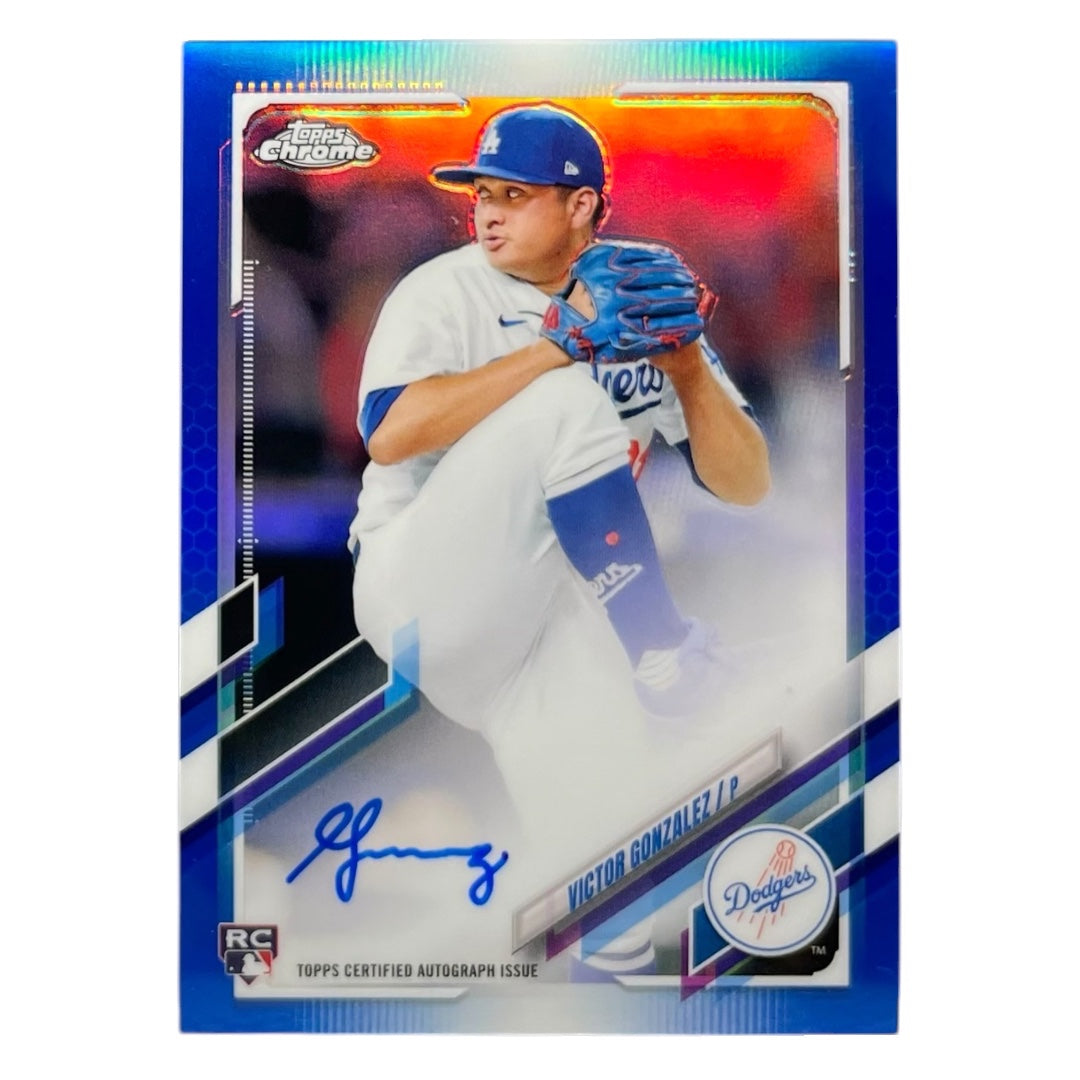 TOPPS MLBカード CHROME VICTOR GONZALEZ LOS ANGELES DODGERS /150 #RA-VG 中古 IT2