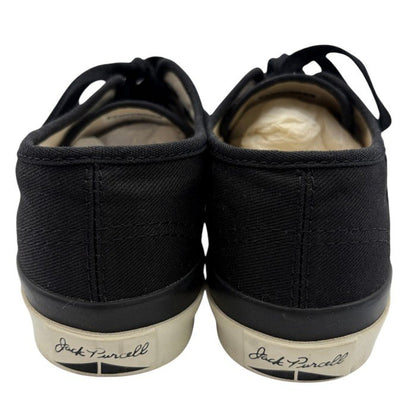 converse コンバース BIOTOP ビオトープ JACK PURCELL ジャックパーセル スニーカー 24.5cm 靴 シューズ おしゃれ レディース キャンバス ブラック 中古 W４