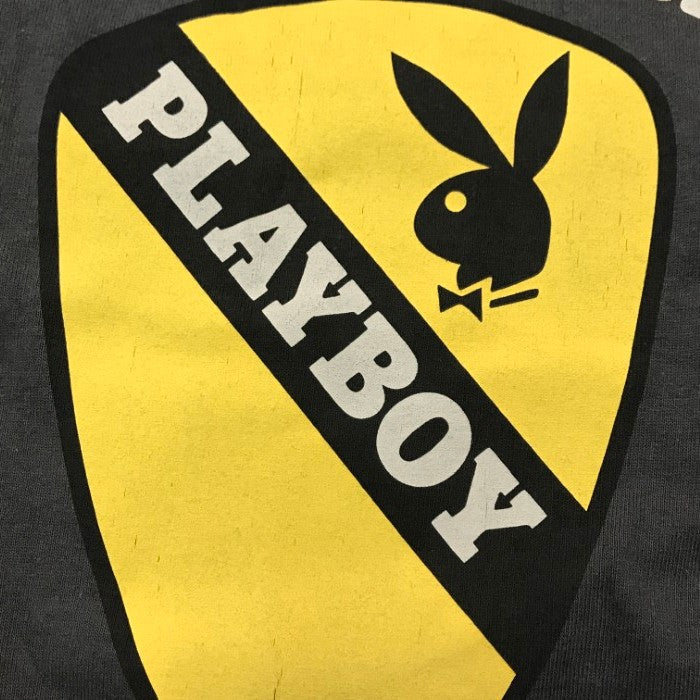 TOYS McCOY トイズマッコイ Tシャツ メンズ コットン 半袖 ラグラン PLAYBOY ウサギ プリント グレー Mサイズ 中古 T1