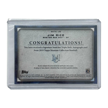 TOPPS MLBカード MUSEUM COLLECTION JIM RICE BOSTON RED SOX 08/25 #SSTA-JR 中古 IT1