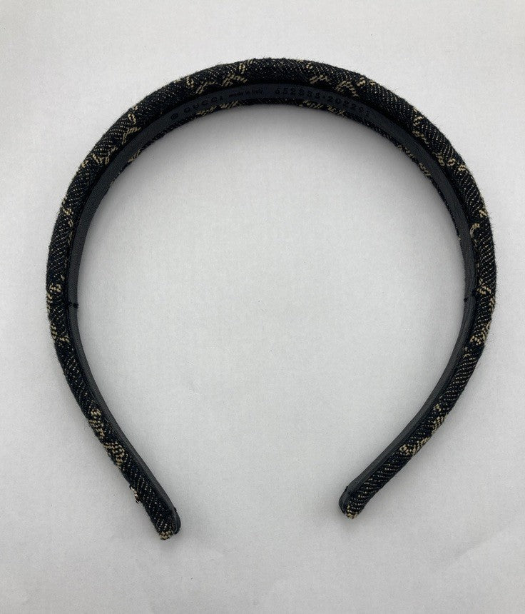 GUCCI グッチ GGキャンバス デニム カチューシャ 652835 レディース 中古 D4