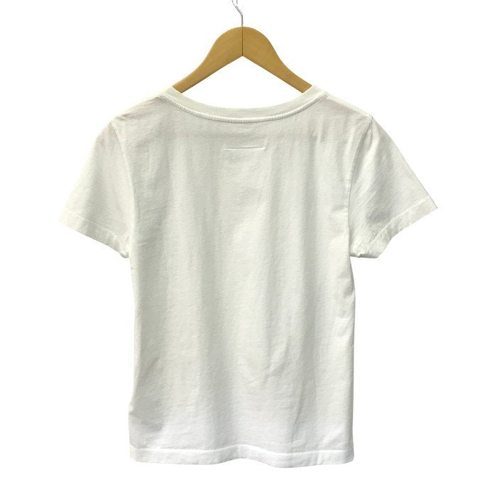 MM6 Maison Margiela Tシャツ レディース 半袖 コットン 無地 シンプル 2021 ワンポイント オフホワイト Mサイズ S62GD0087 S23901 中古 T1