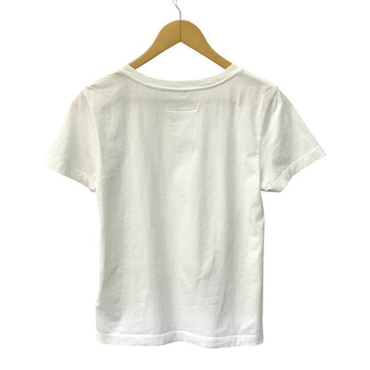 MM6 Maison Margiela Tシャツ レディース 半袖 コットン 無地 シンプル 2021 ワンポイント オフホワイト Mサイズ S62GD0087 S23901 中古 T1