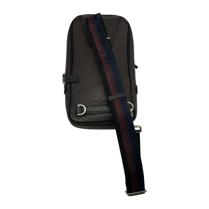 Paul Smith ポールスミス ボディバッグ ブラウン 鞄 メンズ お出かけ レザー 中古 W1