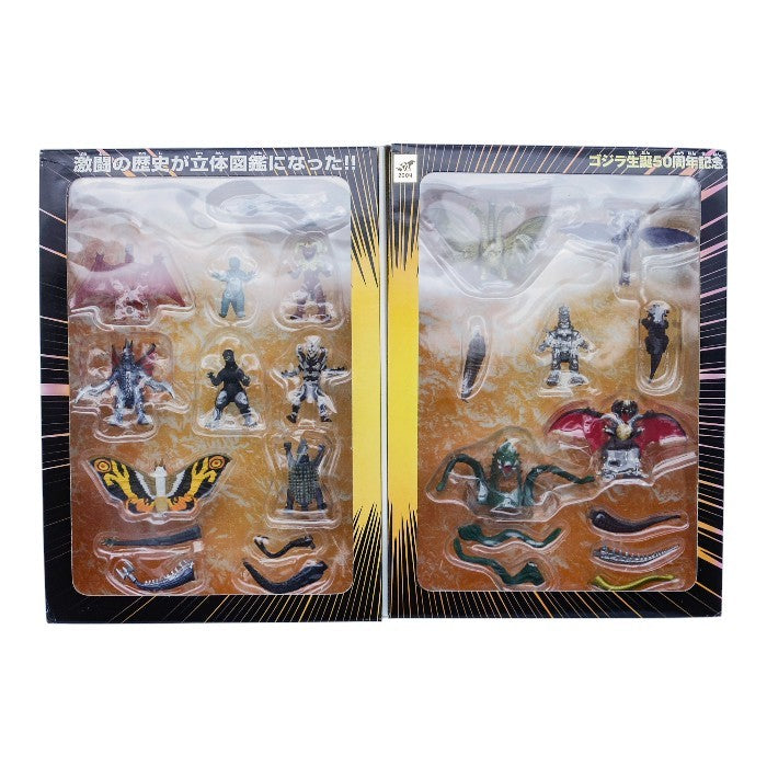 BANDAI ゴジラ超図鑑 ミニフィギュア16体セット 中古 a1