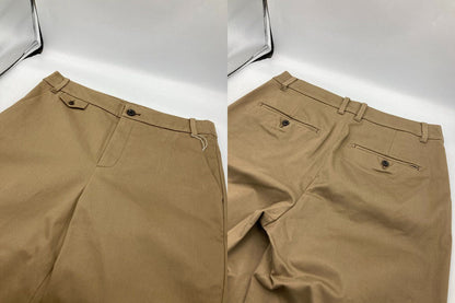 human woman ヒューマンウーマン サテンストレッチ スリムパンツ 077-2230107 サイズL ベージュ 中古 4