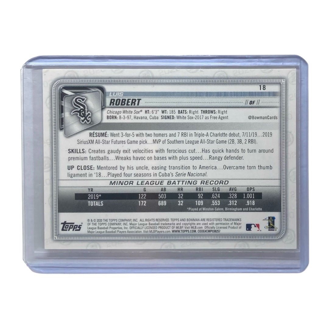 TOPPS MLBカード BOWMAN LUIS ROBERT CHICAGO WHITE SOX /75 #18 中古 IT2