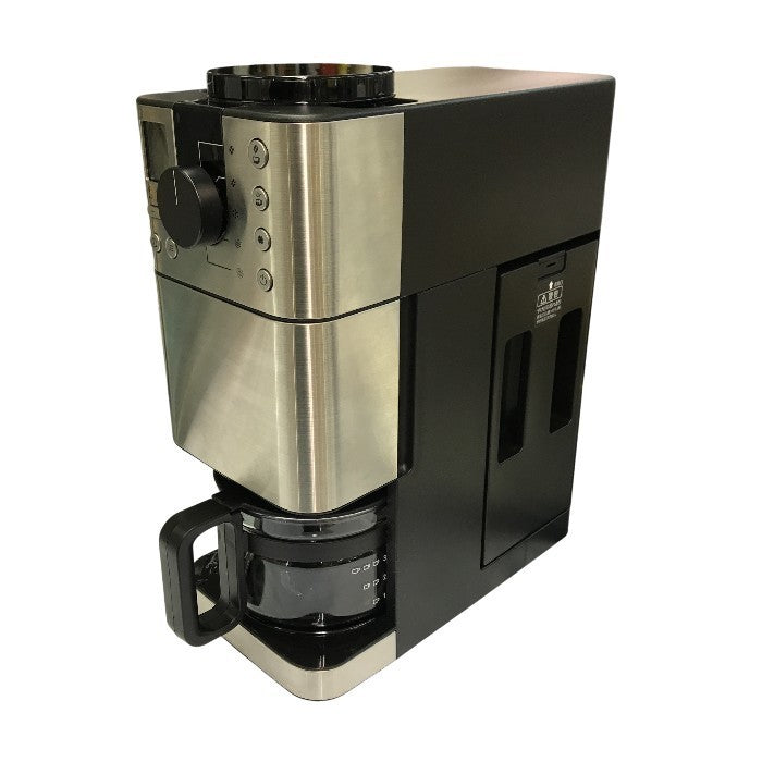 無印良品 豆から挽けるコーヒーメーカー シルバー ミル付き 1~3カップ 保温機能 MJ-CM1 中古 T1