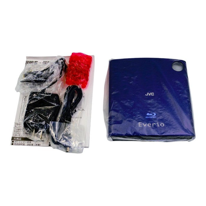 JVCケンウッド Everio エブリオ  GZ-E700-A [32GBハイビジョンメモリームービー(ブルー)]＆専用BDライター CU-BD5 中古 a1
