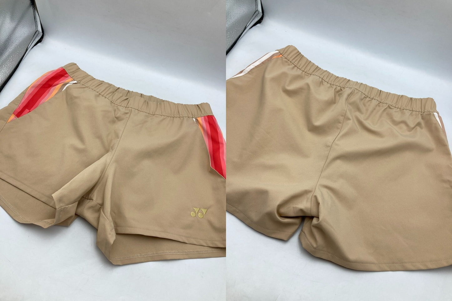 YONEX ヨネックス バドミントンウェア ゲームシャツ 上下セット クリスタルレッド レディース 中古 D4