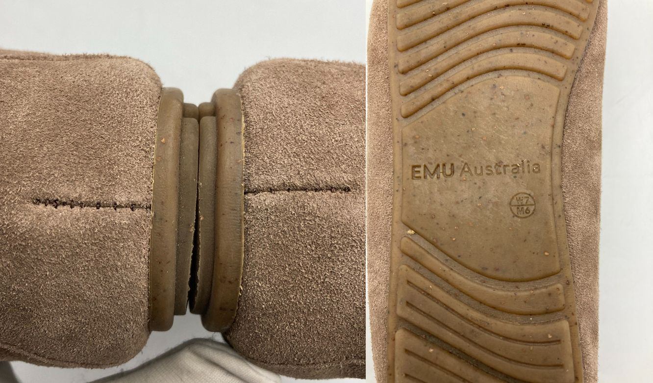 EMU エミュ オーストラリア CAIRNS REVERSE FUR ケアンズ リバース ファー モカシン スリッポン サイズ W7 中古 D4