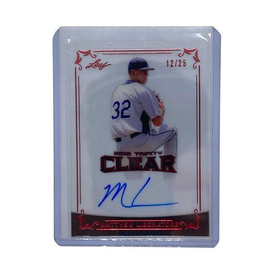 Leaf MLBカード TRINITY CLEAR MATTHEW LIBERATORE 12/25 #CA-MLI 中古 IT2