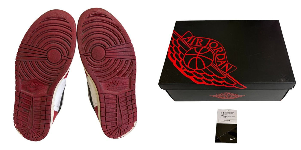 NIKE ナイキ エアジョーダン AIR JORDAN 1 RETRO CHICAGO 332550-163 27.5cm レッド メンズ 靴 シューズ スニーカー 中古 W1