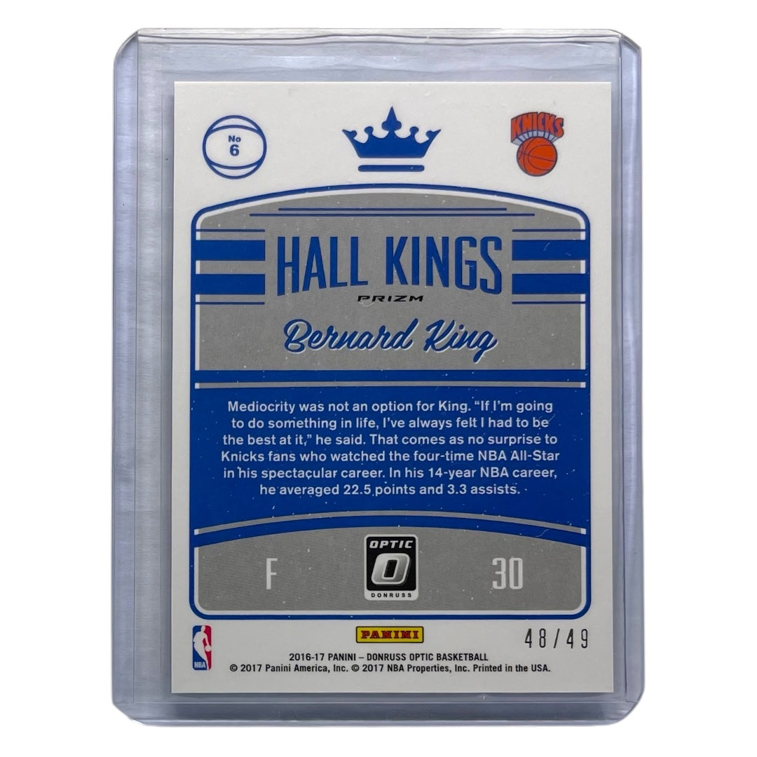PANINI NBAカード DONRUSS OPTIC PRIZM BERNARD KING NEW YORK KNICKS /49 #6 中古 IT2
