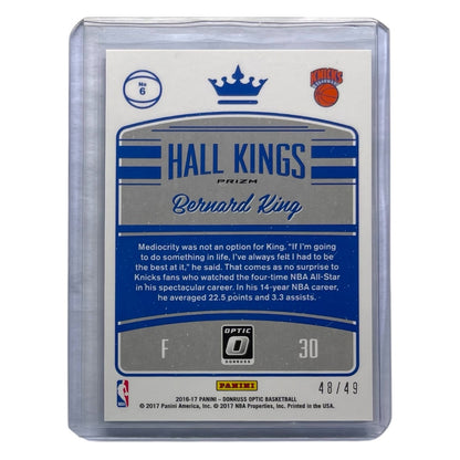 PANINI NBAカード DONRUSS OPTIC PRIZM BERNARD KING NEW YORK KNICKS /49 #6 中古 IT2
