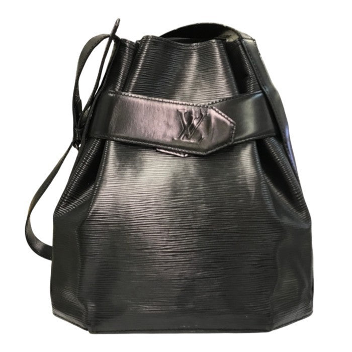 LOUIS VUITTON ルイヴィトン エピ サックデポールPM ショルダーバッグ レディース 巾着 セミショルダー ブラック M80157 中古 T1