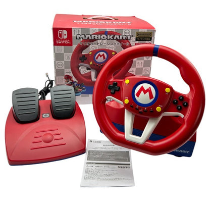 HORI ホリ 任天堂ライセンス商品 マリオカートレーシングホイール for Nintendo Switch ゲーム スイッチ コントローラー 中古 W４