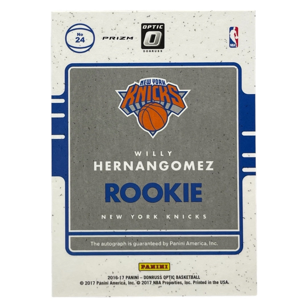 PANINI NBAカード DONRUSS PRIZM WILLY HERNANGOMEZ NEW YORK KNICKS #24 中古 IT2