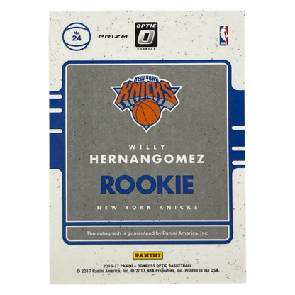 PANINI NBAカード DONRUSS PRIZM WILLY HERNANGOMEZ NEW YORK KNICKS #24 中古 IT2
