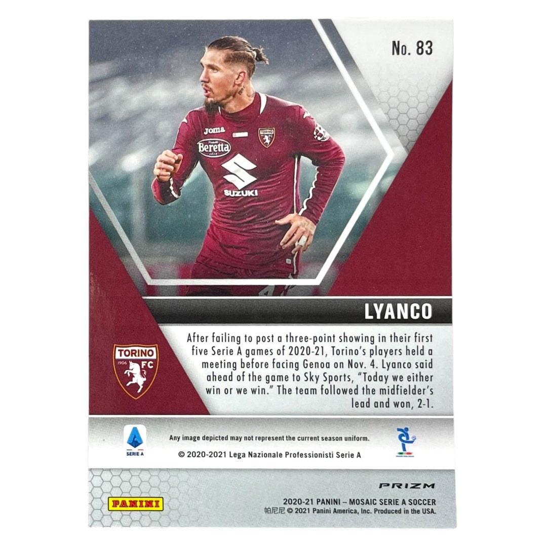 PANINI サッカーカード MOSAIC SERIE A PRIZM LYANCO TORINO #83 中古 IT2