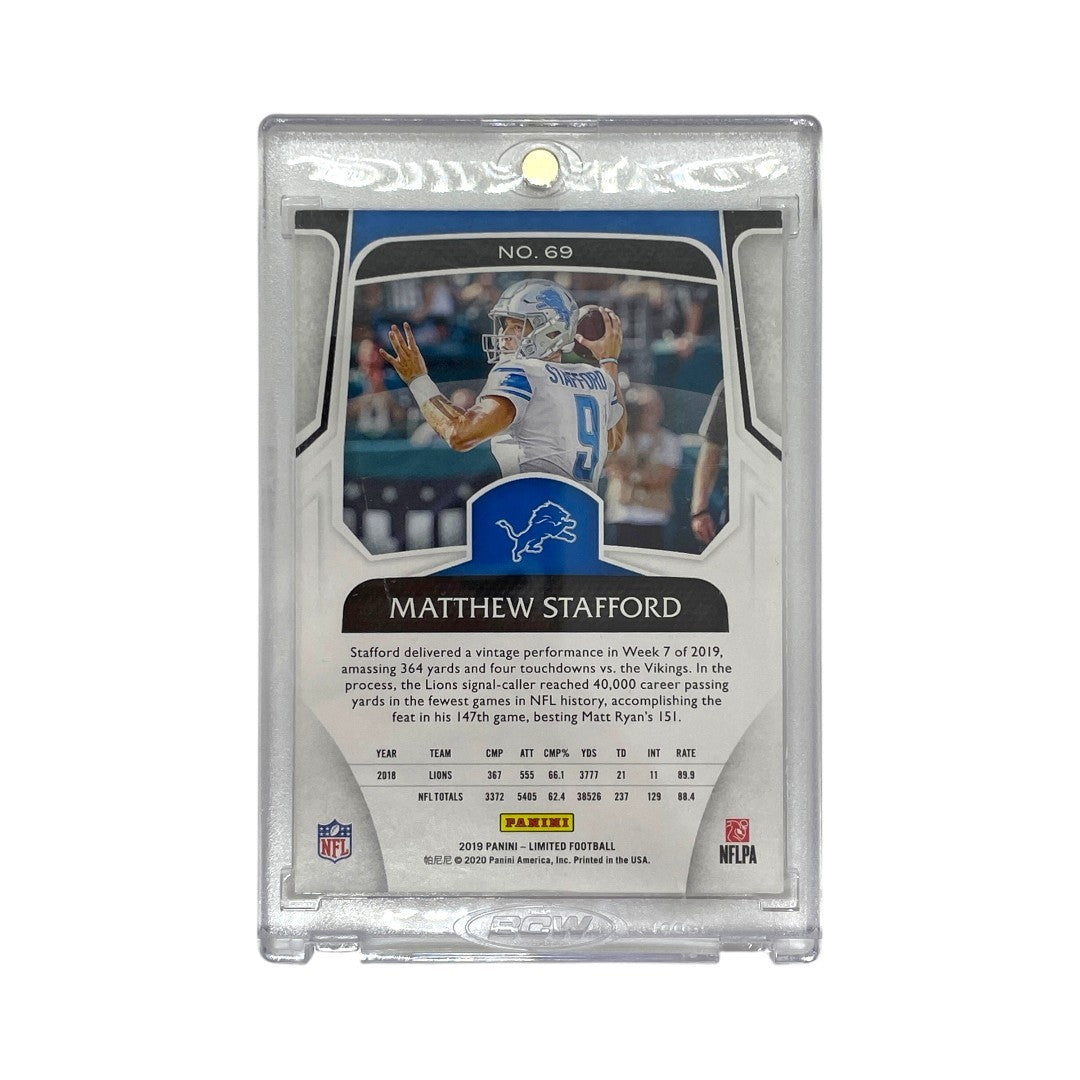 PANINI NFLカード LIMITED MATTHEW STAFFORD DETROIT LIONS 3/5 #69 中古 IT1