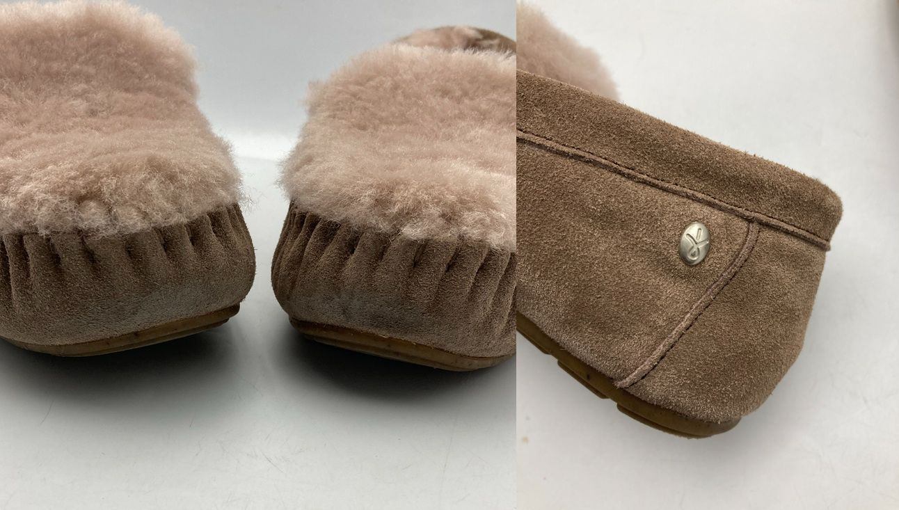 EMU エミュ オーストラリア CAIRNS REVERSE FUR ケアンズ リバース ファー モカシン スリッポン サイズ W7 中古 D4