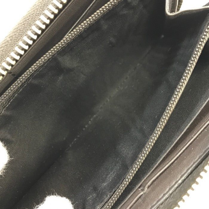 GUCCI グッチ GGキャンバス SUKEY 長財布 ユニセックス ラウンドファスナー ジップ スーキー インターロッキング ブラウン 308012 中古 T1