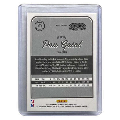 PANINI NBAカード DONRUSS OPTIC PRIZM PAU GASOL SAN ANTONIO SPURS #119 中古 IT2