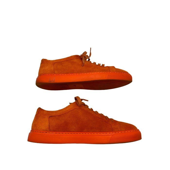 ダンヒル スニーカー L 1B106Y410 41(約26cm) dunhill ブランド 靴 シューズ スウェード オレンジ  メンズ 中古 W４