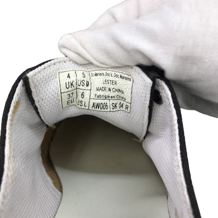 Dr.Martens ドクターマーチン LESTER 3ホール シューズ レディース オールシーズン キャンバス ブラック UK4 23cm 中古 M1