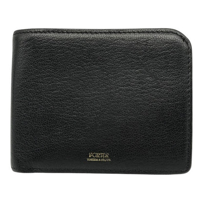 PORTER GIRL GEM ポーターガール 財布 レディース 2つ折り レザー ホック L字ファスナー ブラック 109-03820 中古 T1