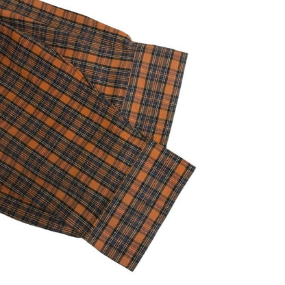 Ralph Lauren ラルフローレン シャツ メンズ 長袖 チェック オレンジ/ネイビー Lサイズ トップス ビッグシャツ 中古 W1
