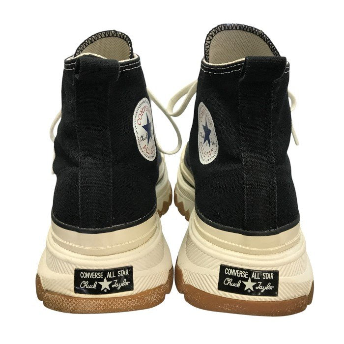 CONVERSE コンバース ALL STAR 100 TREKWAVE HI スニーカー メンズ ハイカット 厚底 オールスター 100周年 ブラック/ホワイト 27cm 1SD036 中古 T1