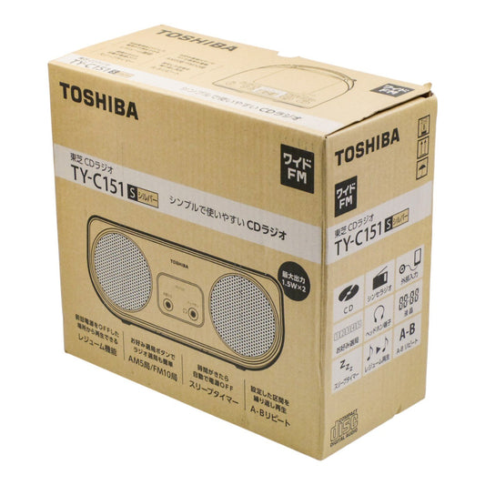 未使用品 東芝 CDラジオ TY-C151(S) 中古 a1