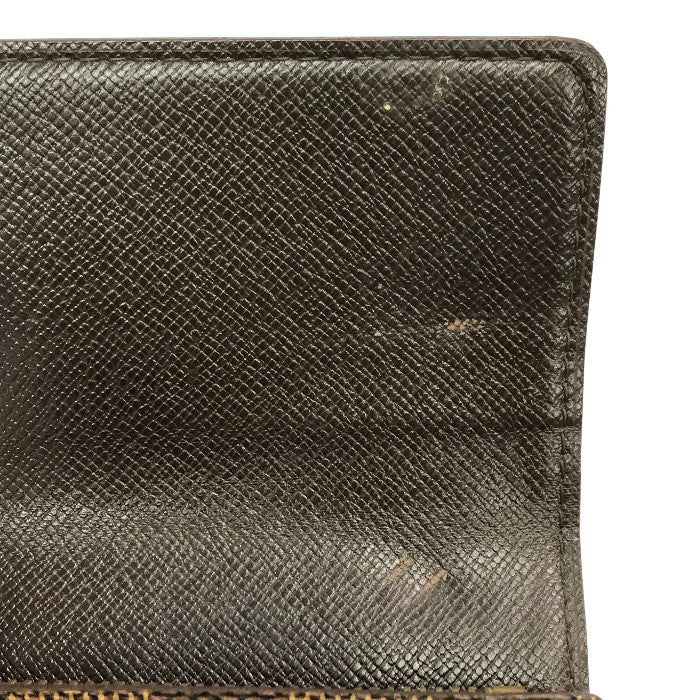 LOUIS VUITTON ルイヴィトン ダミエ エベヌ ポルトフォイユサラ 長財布 2つ折り 旧型 ブラウン N61734 中古 T1