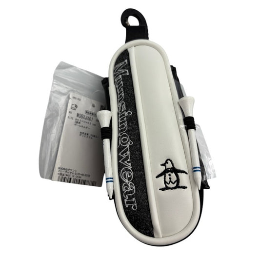 未使用品 Munsingwear マンシングウェア マグネット式 2個用ボールホルダー MQBXJX61 ボールケース スポーツ ミニ コンパクト 中古 W４