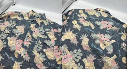 SUN SURF サンサーフ コットン 長袖アロハシャツ/ハワイアンシャツ M22285 サイズM メンズ 中古 D4