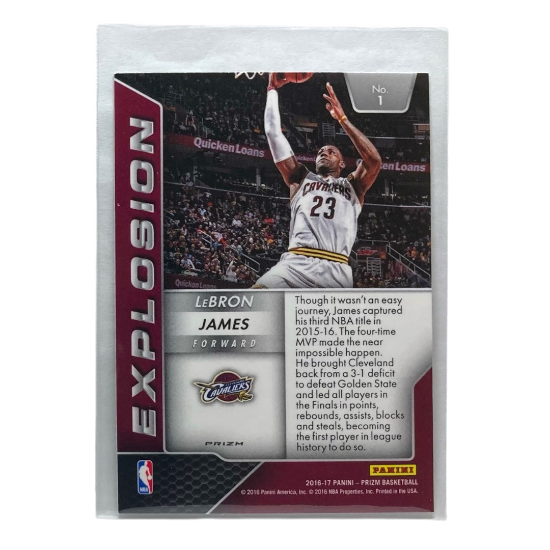 PANINI NBAカード PRIZM LEBRON JAMES CLEVELAND CAVALIERS #1 中古 IT2