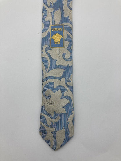 VERSACE ヴェルサーチェ (ヴェルサーチ）花柄 ネクタイ 中古 D4