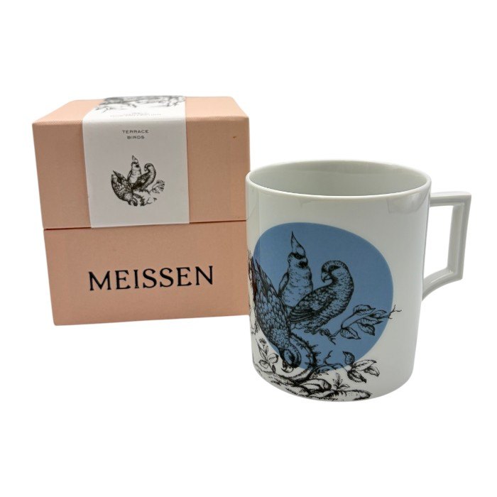 Meissen マイセン テラスの鳥 マグカップ 食器 洋食器 おしゃれ 中古 W1