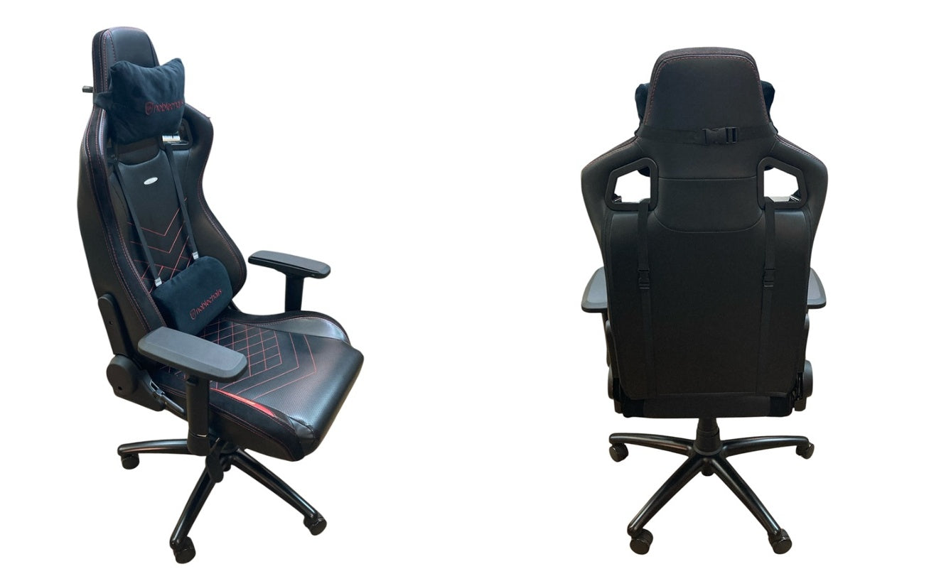 noblechairs epic ノーブルチェアーズ エピックシリーズ ゲーミングチェア NBL-PU-RED-003 中古 D4