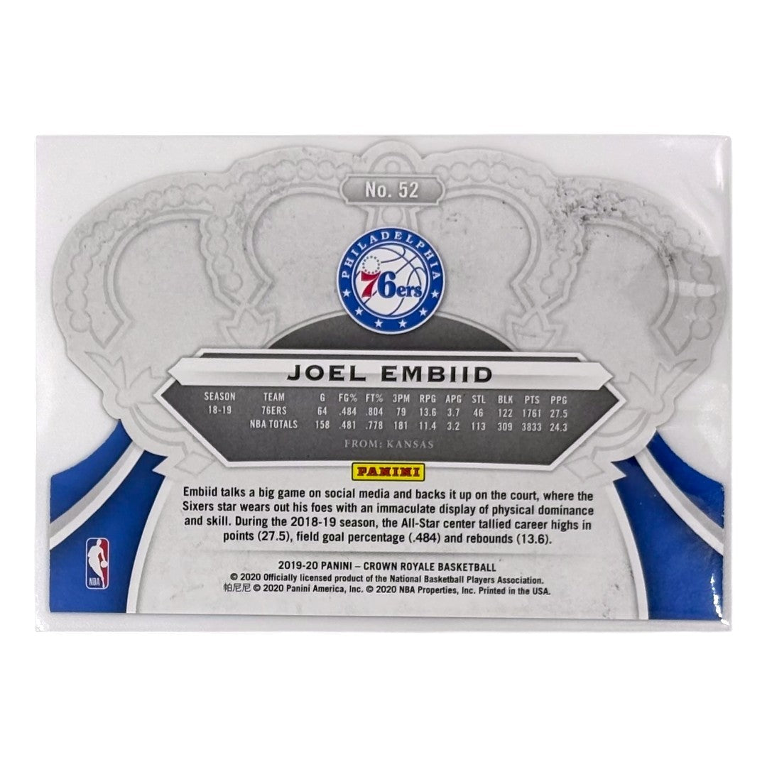 PANINI NBAカード CROWN ROYALE DIE-CUT JOEL EMBIID 76ERS #52 中古 IT1