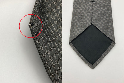 GUCCI グッチ マイクロGG ネクタイ 中古 D4